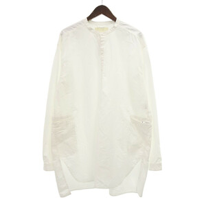 【特別価格】INNAT SLEEPING SHIRT ノーカラー プルオーバー スリーピング シャツ ホワイト レディース2