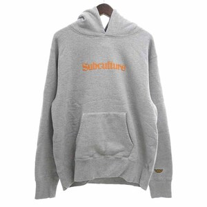 【特別価格】Subculture SCHP-LTD02 LOGO HOODIE スウェット プルオーバー パーカー グレー メンズ2