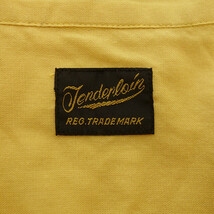 【特別価格】TENDERLOIN 10SS T-RAYON オープンカラー 長袖 シャツ イエロー メンズS_画像3