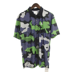 【特別価格】MARKLONA GOLF 22SS Boast Camo カモ 迷彩 総柄 ポロシャツ Tシャツ マルチ メンズ46