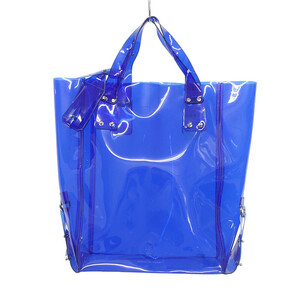 [ special price ]ALEXANDER MCQUEEN clear hand tote bag blue unisex inscription none 