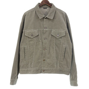 【PRICE DOWN】LENO CORDUROY BIG TRUCKER JACKET トラッカー ジャケット ベージュ系 メンズS