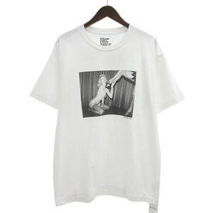 MINEDENIM Stie lo Jonathan Leder 半袖 カットソー Tシャツ ホワイト メンズL