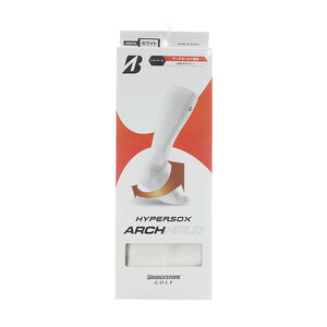 【PRICE DOWN】BRIDGESTONE GOLF ゴルフ HYPER SOX ARCH HOLD レギュラー ソックス ホワイト ユニセックス25~27cm