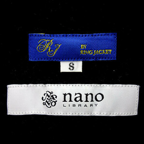 RING JACKET 19AW nano universe別注 シャツ ジャケット ブラック メンズSの画像3