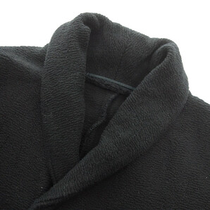THE VIRIDI-ANNE 16AW VI-2586-06 インレイ ショールカラー コート ブラック メンズ2の画像5