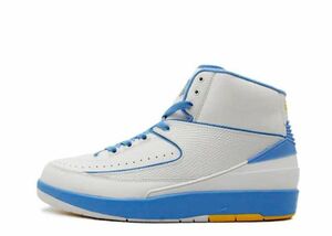 Nike Air Jordan 2 Retro Melo White/Varsity Maize/University Blue (2018) 26.5cm 385475-122