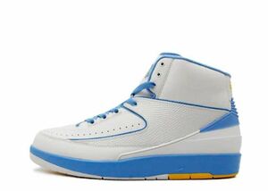 Nike Air Jordan 2 Retro Melo White/Varsity Maize/University Blue (2018) 27cm 385475-122