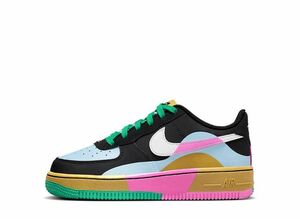 Nike GS Air Force 1 LV8 2 &quot;Black/Light Armory Blue/Playful Pink/Summit White&quot; 23cm FJ3288-001