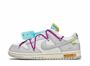 OFF-WHITE NIKE DUNK LOW 1 OF 50 &quot;21&quot; 27cm DM1602-100