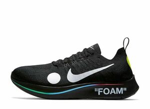 Off-White Nike Zoom Fly Mercurial Flyknit &quot;Black/White/Volt&quot; 28cm AO2115-001