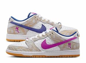 Rayssa Leal Nike SB Dunk Low PRM "Pure Platinum and Vivid Purple" 25cm FZ5251-001