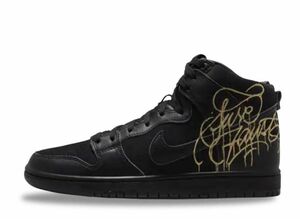 Faust Nike SB Dunk High "Black and Metallic Gold" 23.5cm DH7755-001