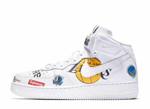 Supreme NBA Nike Air Force 1 Mid '07 &quot;White&quot; 28.5cm AQ8017-100