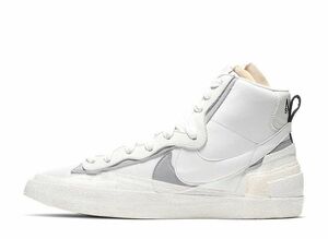 sacai NIKE BLAZER MID WHITE / WOLF GREY 28.5cm BV0072-100