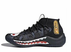 A BATHING APE ADIDAS DAME 4 &quot;PACK BLACK&quot; 28cm AP9975