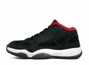 NIKE AIR JORDAN 11 RETRO LOW IE BLACK VARSITY RED (2011) 27cm 306008-001