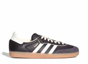 adidas Originals WMNS Samba OG &quot;Aura Black/Cream White/Gold Metallic&quot; 24cm IG6836