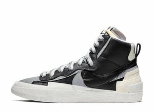 sacai NIKE BLAZER MID BLACK / WOLF GREY / WHITE 29cm BV0072-002