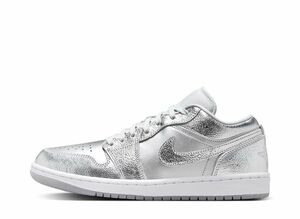 Nike WMNS Air Jordan 1 Low SE "Metallic Silver" 27.5cm FN5030-001