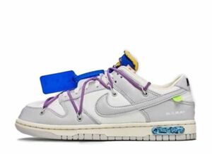 Off-White Nike Dunk Low &quot;Sail/Neutral Gray&quot; 25.5cm DM1602-107