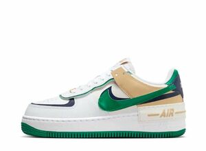 Nike WMNS Air Force 1 Shadow &quot;White/Midnight Navy/Malachite/Sesame&quot; 24.5cm DZ1847-102