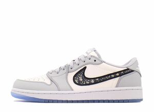 Dior Nike Air Jordan 1 Low OG "Wolf Grey/Black-Sail-White" 26.5cm CN8608-002