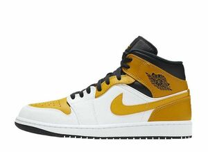 Nike Air Jordan 1 Mid &quot;University Gold&quot; 27.5cm 554724-170