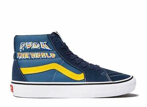 Supreme Vans Fuck The World "Navy" 28cm VN0A45JDSY2