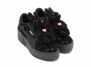 #FR2梅 × atmos pink × Puma WMNS Cali Wedge Deboss &quot;Black&quot; 23.5cm 397145-01