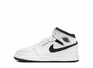 Nike GS Air Jordan 1 Mid &quot;White/Black&quot; 24.5cm DQ8423-132