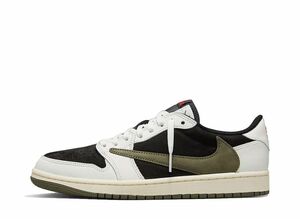 Travis Scott Nike WMNS Air Jordan 1 Low OG &quot;Medium Olive&quot; 26cm DZ4137-106