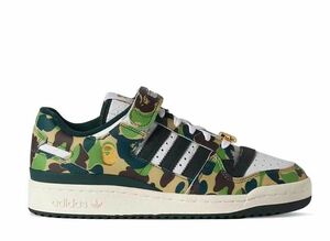 A BATHING APE × adidas Forum 84 Low 30th Anniversary &quot;Green Camo&quot; 27.5cm ID4771