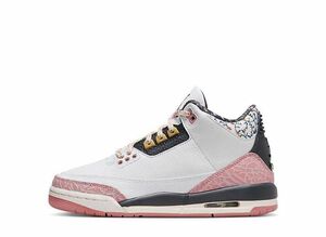 Nike GS Air Jordan 3 Retro "White/Pink/Black" 25cm 441140-100