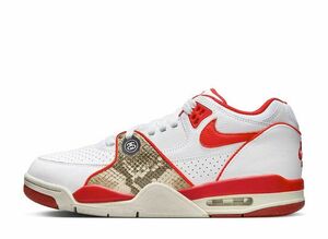 Stussy Nike Air Flight 89 Low SP "White Habanero Red" 26cm FD6475-101