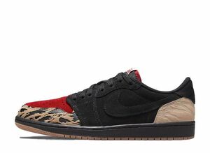 Sole Fly Nike Air Jordan 1 Low &quot;Black and Sport Red&quot; 24cm DN3400-001