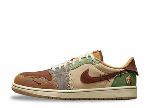 Zion Williamson Nike Air Jordan 1 Low OG &quot;Flax and Oil Green&quot; 27.5cm DZ7292-200