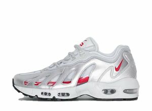 SUPREME NIKE AIR MAX 96 "METALLIC SILVER/SPEED RED/CLEAR" 28cm CV7652-001