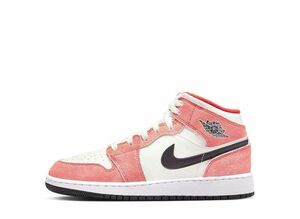 Nike GS Air Jordan 1 Mid &quot;Orange Suede&quot; 24.5cm DV1336-800