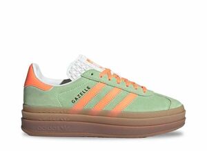 adidas Originals WMNS Gazelle Bold &quot;Semi Green Spark/Screaming Orange/Core White&quot; 22.5cm IH7495