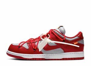 Off-White Nike Dunk Low &quot;University Red/Wolf Grey&quot; 28.5cm CT0856-600