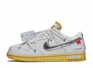 OFF-WHITE NIKE DUNK LOW 1 OF 50 "WHITE 1" 26cm DM1602-127