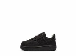 Stussy Nike TD Air Force 1 Low "Triple Black" 8cm DC8306-001