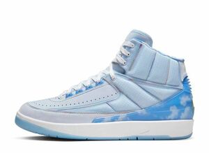 J Balvin Nike Air Jordan 2 Retro SP &quot;Celestine Blue/White/Multi Color&quot; 27cm DQ7691-419