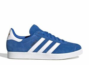 Leeds United adidas Originals Gazelle "Blue/Footwear White/Gold Metallic" 23.5cm IE8497