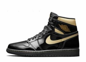 Nike Air Jordan 1 High OG &quot;Black-Metalic Gold&quot; 27cm 555088-032