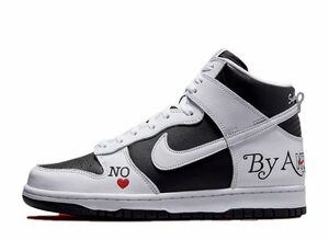 Supreme Nike SB Dunk High By Any Means "White Black" 27.5cm DN3741-002