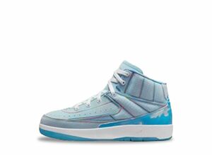 J Balvin Nike PS Air Jordan 2 Retro SP &quot;Celestine Blue/White/Multi Color&quot; 21.5cm DQ7693-419