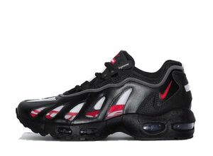 SUPREME NIKE AIR MAX 96 &quot;BLACK/SPEED RED/CLEAR&quot; 24.5cm CV7652-002