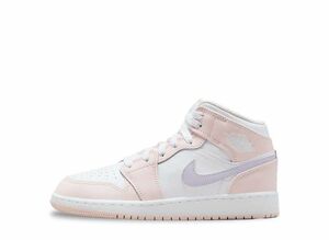 Nike GS Air Jordan 1 Mid &quot;Pink Wash/White/Violet Frost&quot; 23cm FD8780-601